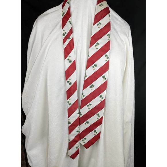 Maus & Hoffman Candy Stripped palm tree tie - Picture 3 of 3